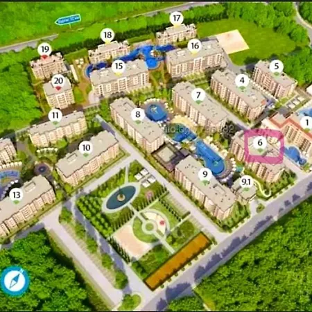 Apartment Coliber Cascadas Sunny Beach