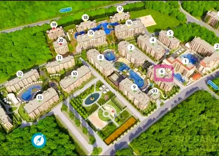 Апартамент Coliber Cascadas Слънчев бряг